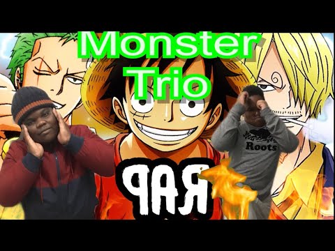 LUFFY, ZORO & SANJI RAP | "Monster Trio" | RUSTAGE ft. Shwabadi & Connor Quest! [One Piece] REACTION