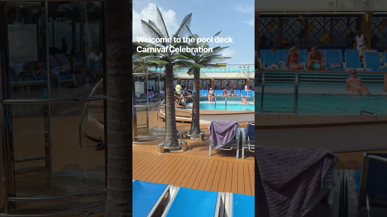 The pool on Carnival Celebration #cruise #cruiseship #travel