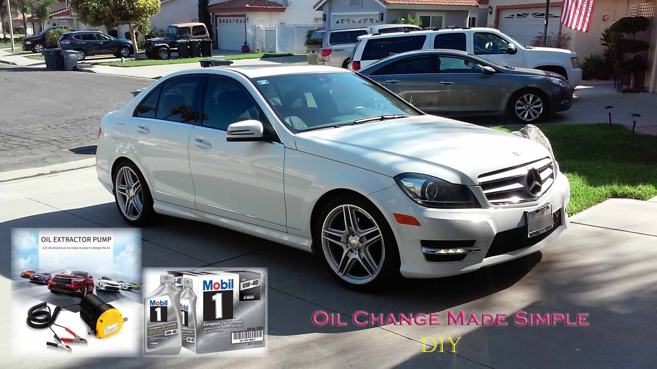 oil change/Mercedes Benz C250 W204 - YouTube