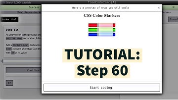 freeCodeCamp | Learn CSS color markers: Step 60