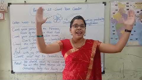 5th Std - Poem no. 12 - Count Your Garden.