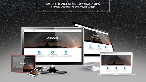 Multi Devices Website Mockups Video Tutorial for header image website imac iphone macbook ipad