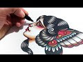 How to Draw a Butterfly Girl with Pen and Markers