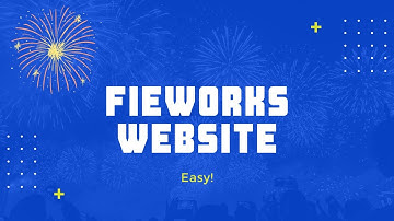How to Make a Simple Website for a Fireworks Store - SUPER EASY!