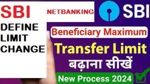 How to change SBI transaction limit |sbi increase transaction limit |sbi net banking define limit ?
