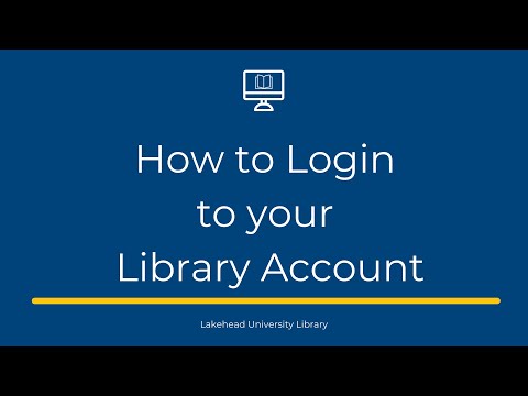 How to Login to Your Library Account