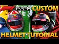 F1 2020 CUSTOM MY TEAM HELMET TUTORIAL!!!!!