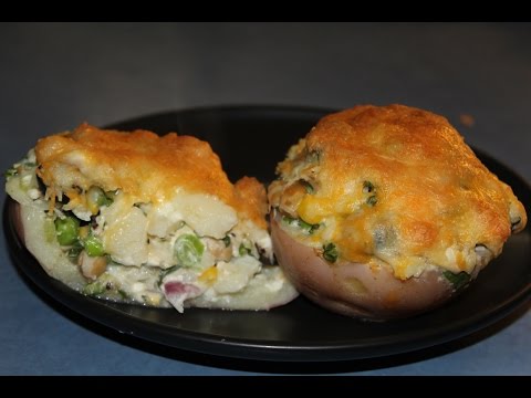 Stuffed Potatoes with Vegetables and Feta