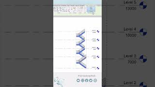 إنشاء سلالم متعددة الطوابق والطرق المتاحة للتعديل عليها بما يلزم في برنامج الريفيت #revitbim