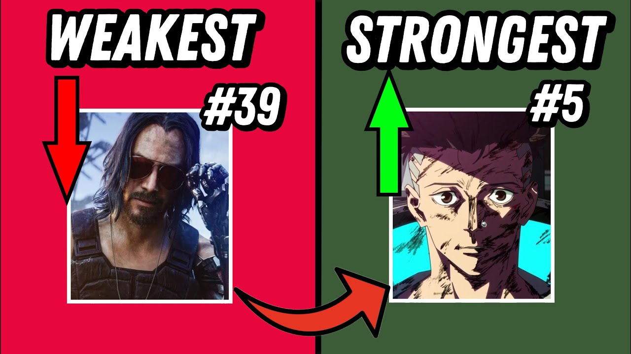 Персонажи Cyberpunk2077 от САМОГО СЛАБОГО до СИЛЬНОГО ранга