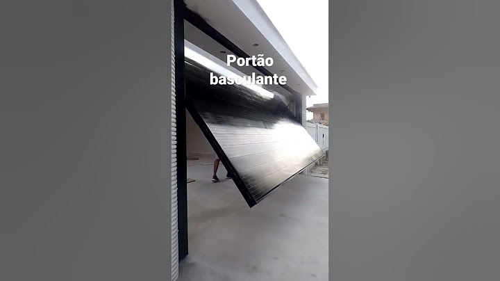 portão basculante com 2 motores