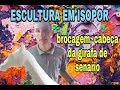 Como esculpir em isopor (girafa de cenário) vídeo aula  05