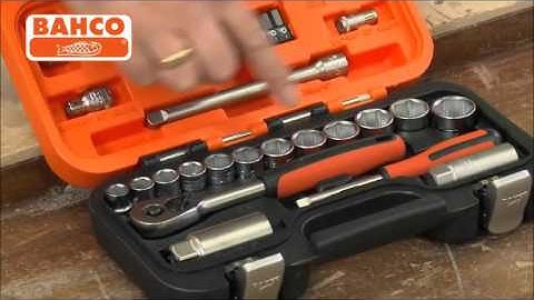 Bahco BAHS330 S330 Socket Set 3/8 inch and 1/4 inch Bits XMS25SS12