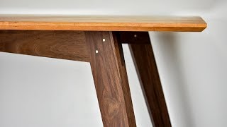 How to Make a Simple Modern Dining Table // With Plans