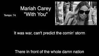 Mariah Carey - With You - Karaoke