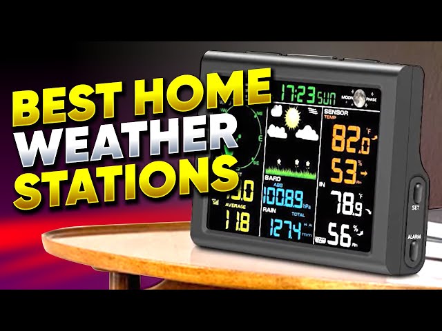 Weather Station Wireless Indoor Outdoor Thermometer, 7.5In Large Display  Atomic