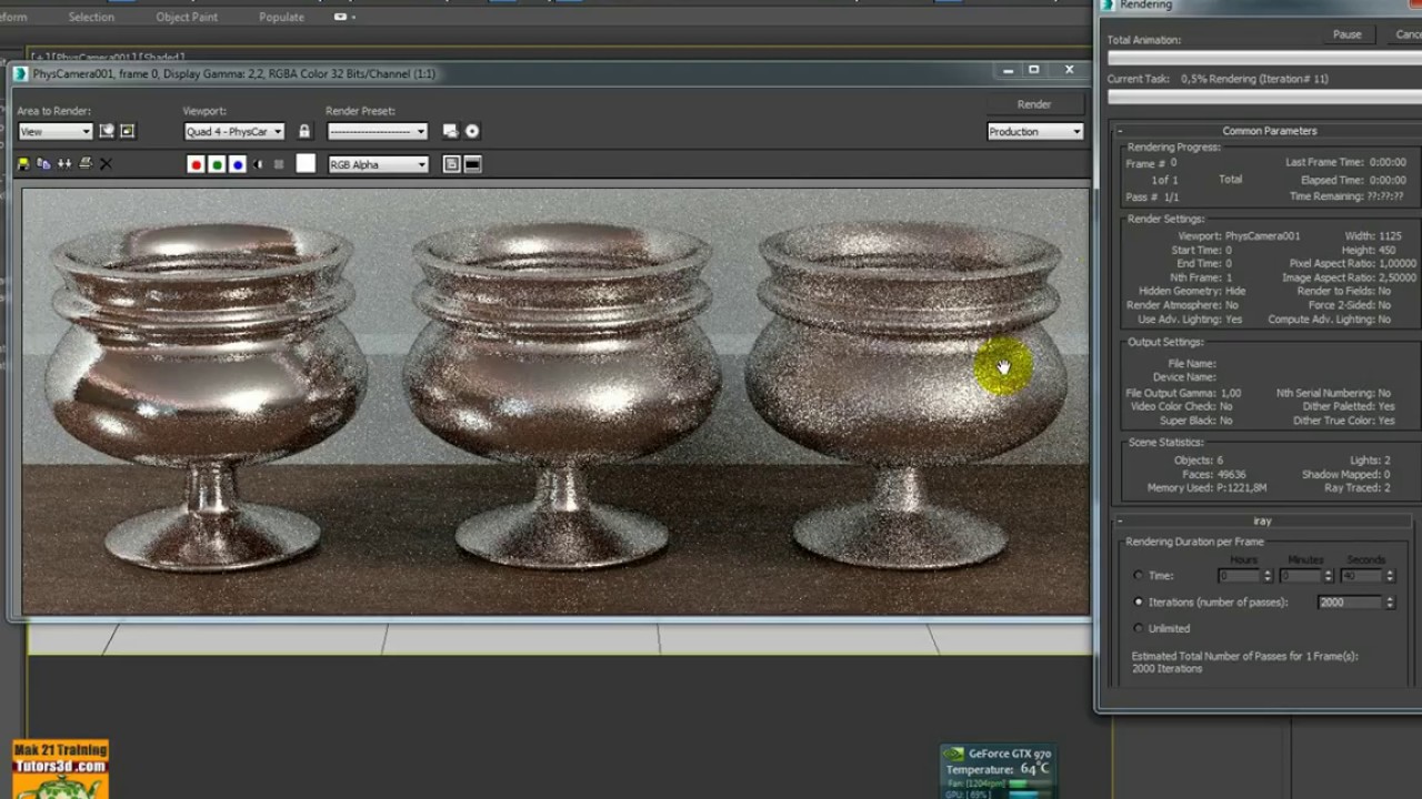 Corso 3ds max Iray MDL Material: 012 Carpaint 2L Coat Layer.