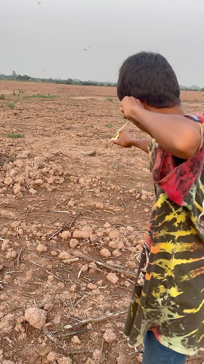 Boy shooting bird #shoot #slingshot #kalapati #shorts #viralvideo #foryou #short#hunting#fyp #shots