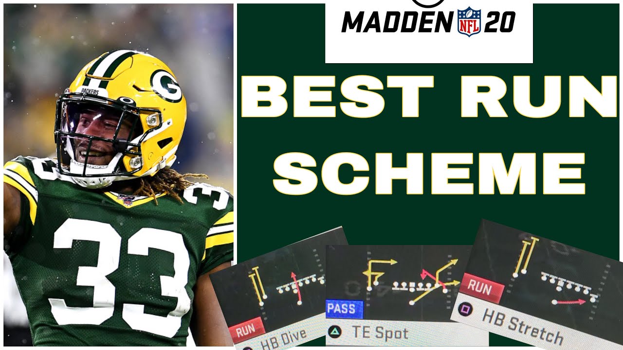 MADDEN 20 - BEST RUN SCHEME   WITH 1 PLAY TOUCHDOWNS     SINGLEBACK WING STACK IS NASTY