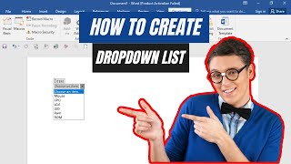 How to create Drop down list in Ms Word || Edit drop down list in ms word || Microsoft Word #msword