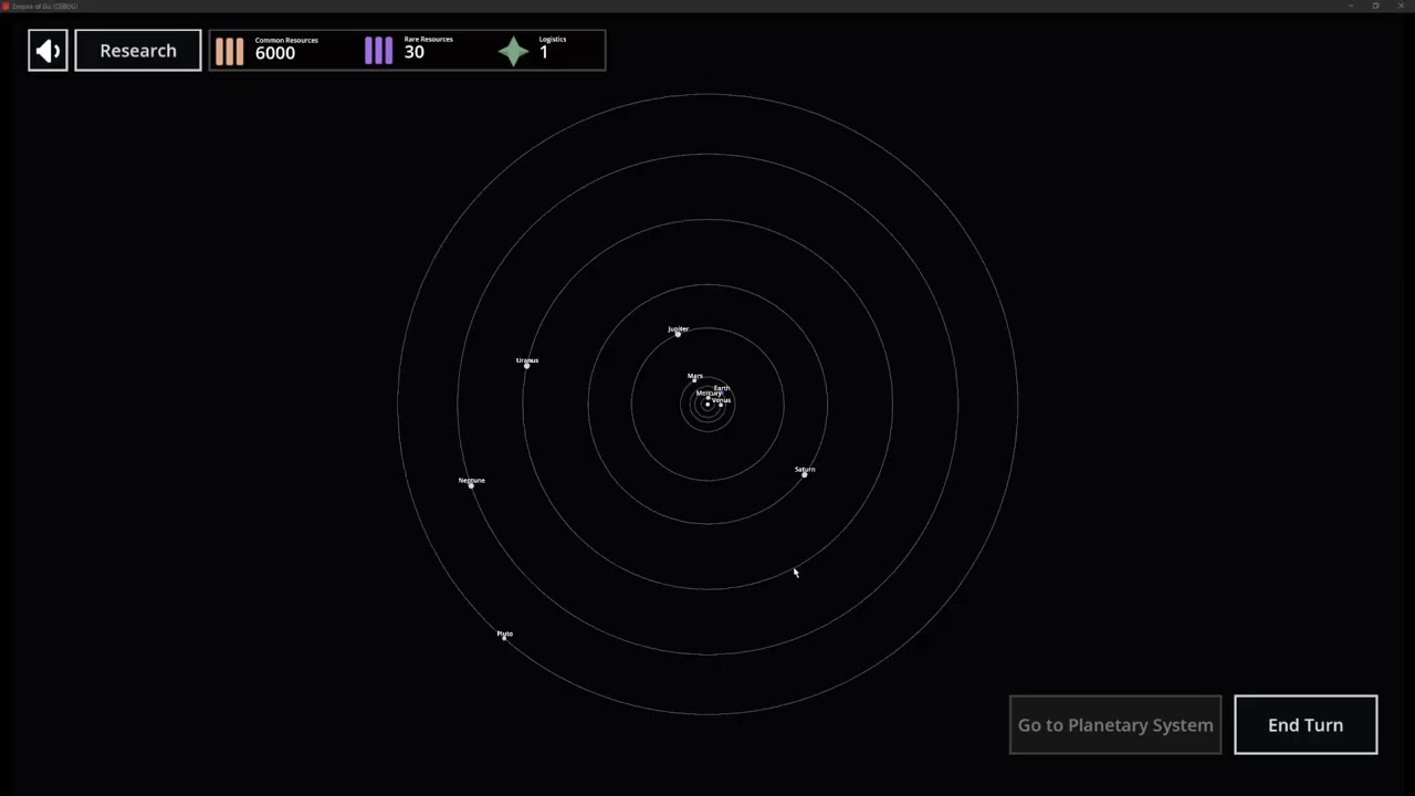 Empire Of Dis - Space Solar System Strategy Game - Redot Game Jam
