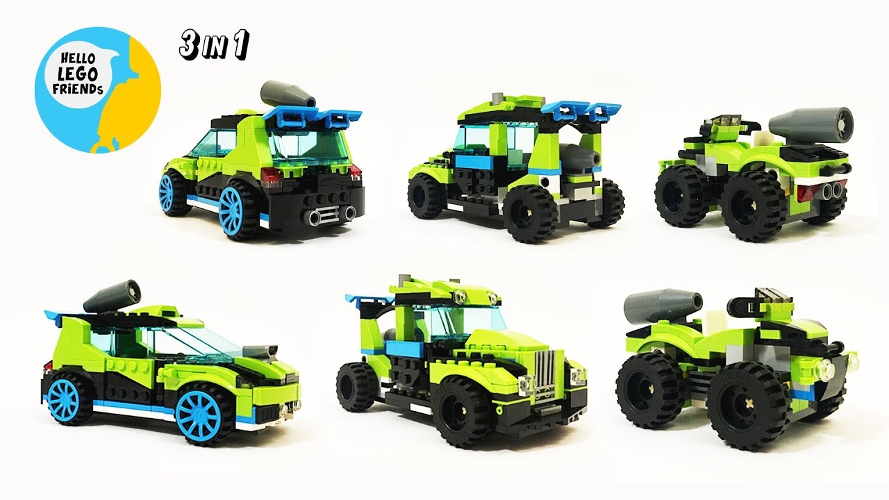 Lego Creator 31074 Rocket Rally Car 3 in 1 - All 3 versions