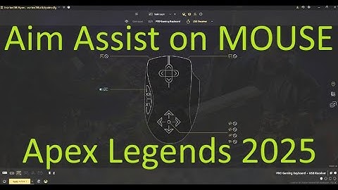 How to get Aim Assist on MOUSE in Apex Legends. reWASD config, settings and gameplay.