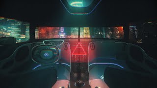 Meditate in Your Car While Listening To The Rain & Soft Cyberpunk Music screenshot 5