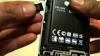 LG Optimus L3 E400: How to Insert/Remove SD Card