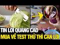 Tin lời QUẢNG CÁO trên mạng, bác gái mua dao về test thử thì CẠN LỜI | Tin Ngắn 3 Phút