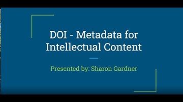 DOI Metadata Standard