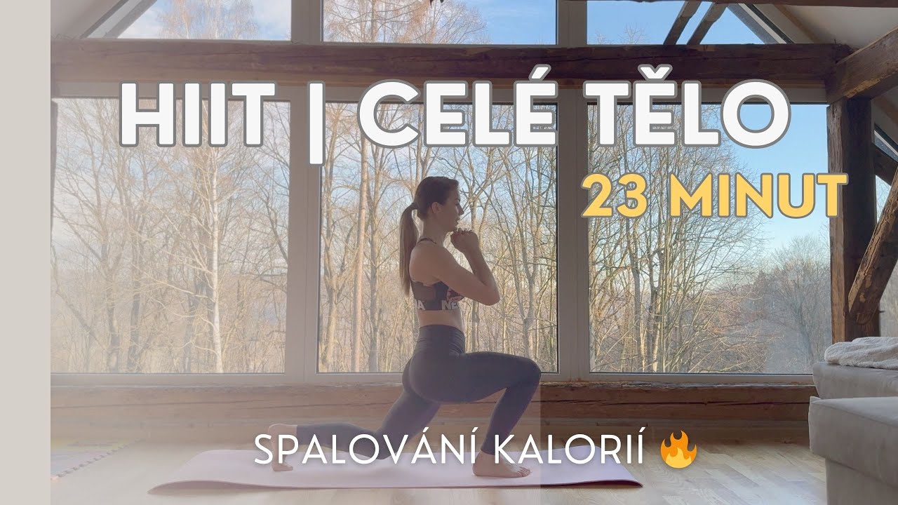 23 min | HIIT 🔥💦 | CELÉ TĚLO | SPALOVAČKA | Fitanet.cz ❤️