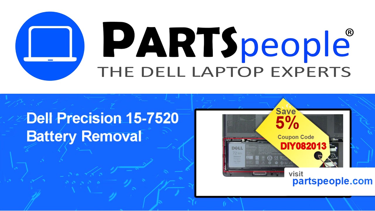 Dell Precision 15-7520  P53F002  Battery How-To Video Tutorial