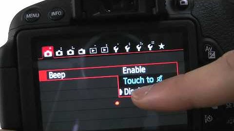 Disabling the Beeper | CANON EOS REBEL T4i 650D