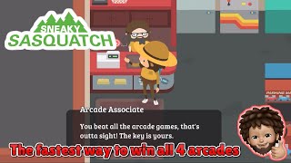 Sneaky Sasquatch - The fastest way to win all 4 arcades walkthrough screenshot 3