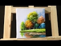 How to paint trees and bushes in acrylics  part 3