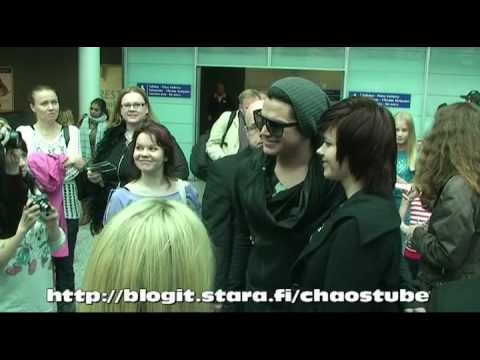 Chaos Tube: Adam Lambert arrives to Finland 1st of May 2010