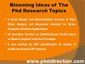 Presearch topics in brain computer interface