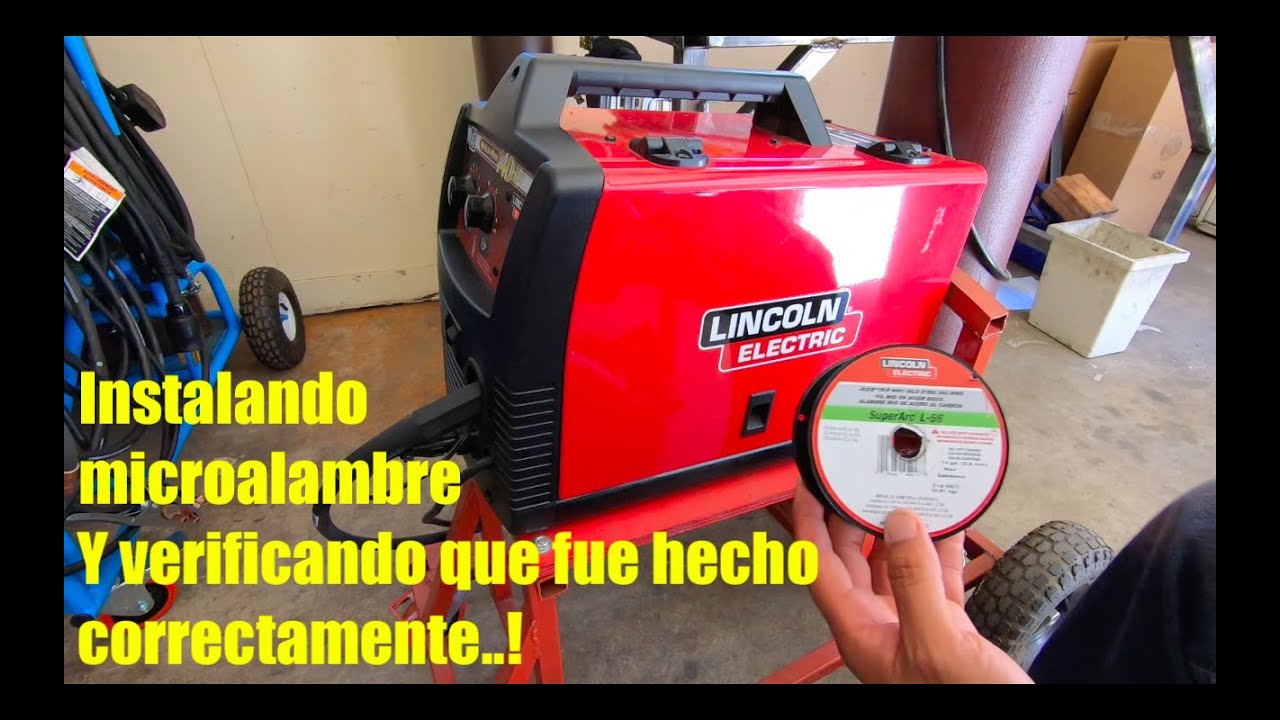 Poesía tocino puntada Como instalar microalambre a LINCOLN ELECTRIC 140HD - YouTube