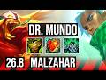 DR. MUNDO vs MALZAHAR (TOP) | KR Master | 26.8