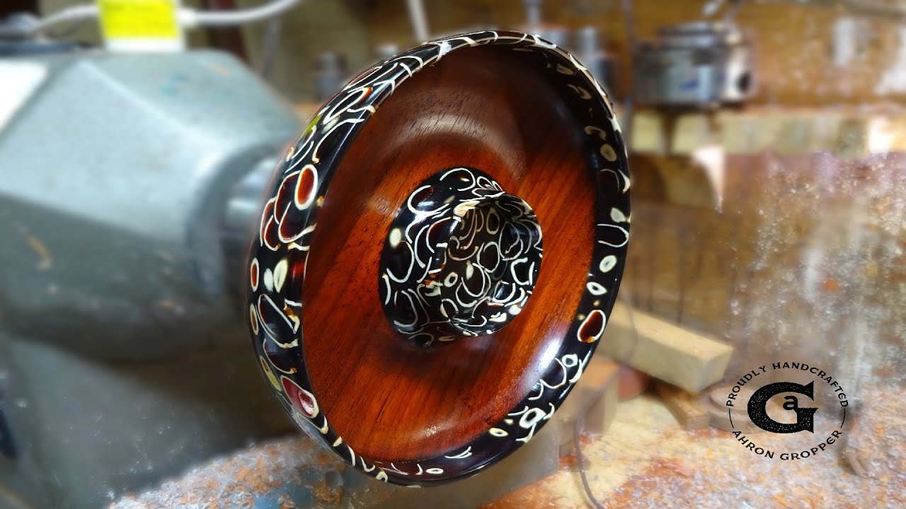 woodturning  pistachio munch bowl