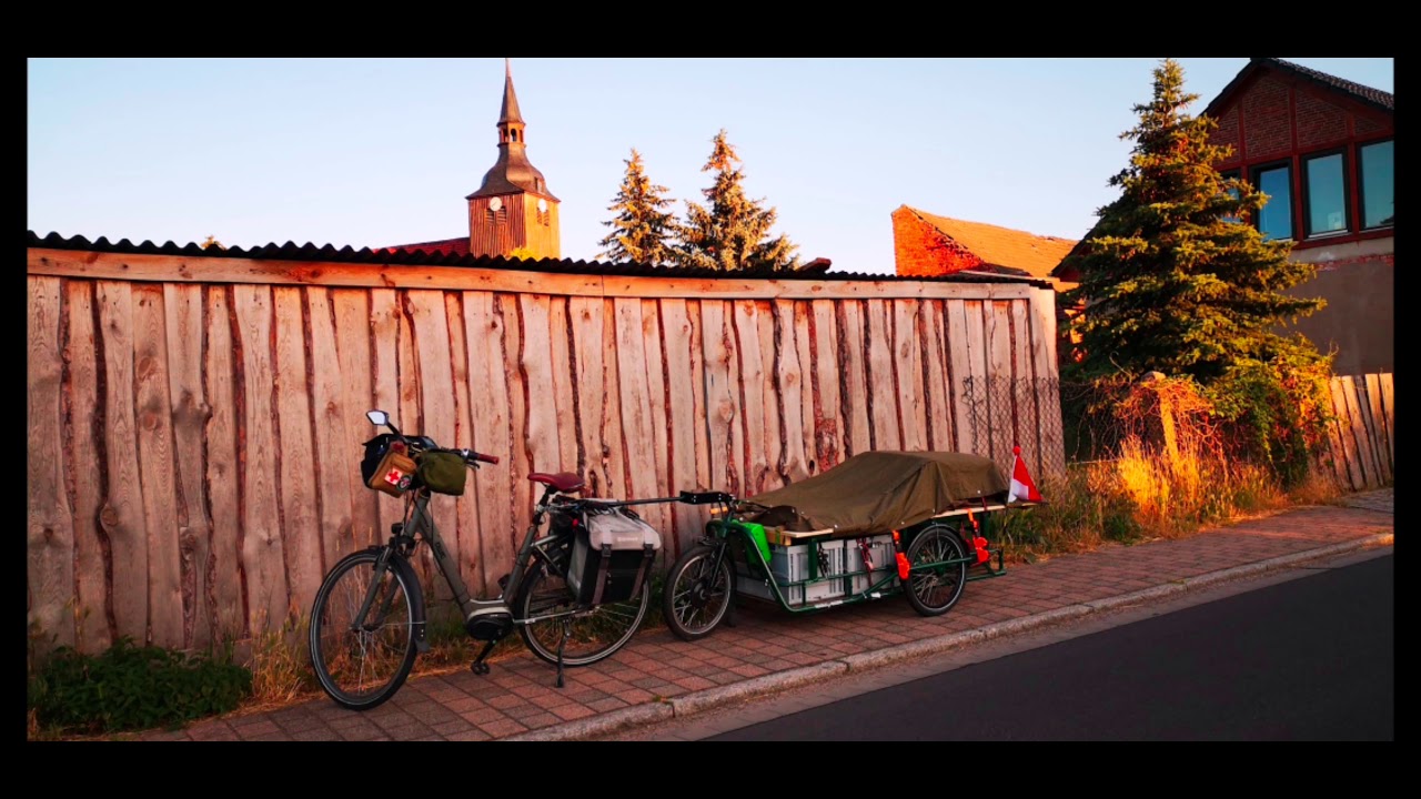 FaWoWa Teil 1 Fahrradwohnwagen Erstversuche Bicycle Camper Experiment 