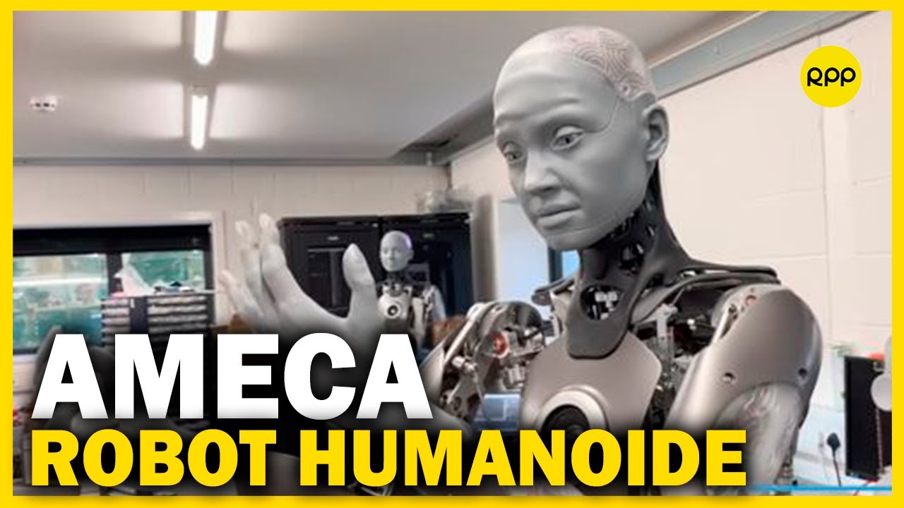 CES 2022 | Ameca: el robot humanoide que sorprende la feria de tecnología - YouTube