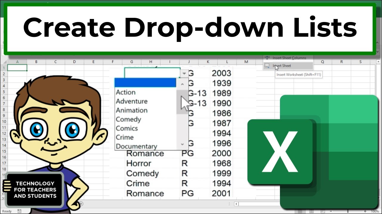 Create Dynamic Dropdown Lists In Excel YouTube Create Dynamic Dropdown Lists In Excel YouTube