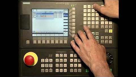 The CNC   SINUMERIK 808D Tutorial Milling Part 8 Opening a new program 1080p