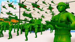 Largest ARMY MEN Gunship Air Invasion EVER...  Attack on Toys