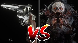 Resident Evil 4 Remake - MAXED OUT Handcannon vs All Bosses