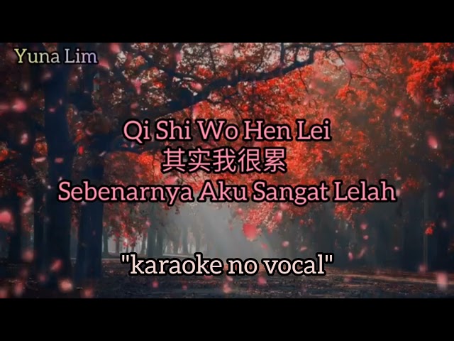 (by request) Karaoke No Vocal   Qi Shi Wo Hen Lei 其实我很(sebenarnya aku sangat lelah) An Er Chen 安儿陈 class=