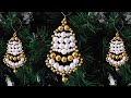 ❤️DIY CHRISTMAS BELL ORNAMENTS ❤️BEADED BELL