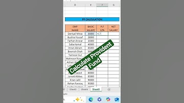 Excel for Calculating Your Provident Fund (EPF)